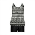 thumbnail image 5 of JURANMO Tankini Swimsuits for Women, High Waisted Modest Bathing Suit 2025 Summer Sleeveless Tank Top with Boyshorts Two Piece Swimsuit Multicolor M Prime Sales Today Clearance, 5 of 6