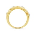 thumbnail image 5 of AFFY 0.04CT Round White Natural Diamond Accent Twist Ring 14K Yellow Gold over Silver-5, 5 of 7