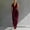 A641 Wine, variant on Xdegoge Halter Neck Jumpsuit for Women Backless V Neck Wide Leg Outfits High Waisted Dressy Long Pants Jumpsuits for Party Evening Wedding Guest Clubwear Fashion