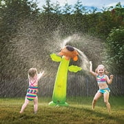 kids water sprinkler-5 Ft. Inflatable Water Sprinkler Sunflower Sprinkler Water Toy Fun Outdoor Water Activity for Toddlers and Kids