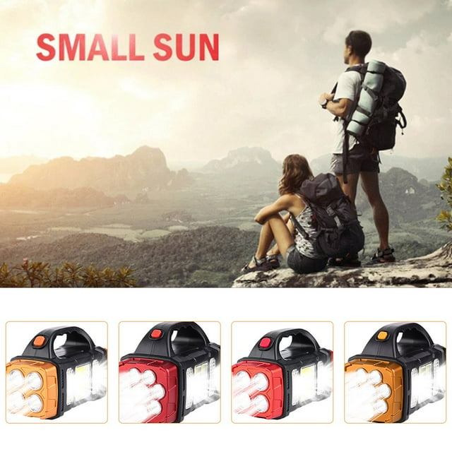 Portable Solar Lantern 5V 2A 1500/2400mAh IP44 Waterproof Solar Working Hand Lamp COB Flood Light