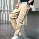 thumbnail image 1 of Pantalones De Carga Multibolsillo Para Hombre , Sueltos Casuales Deportivos De Color Sólido, 1 of 4