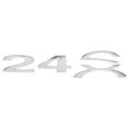 thumbnail image 2 of Cobalt Boat Raised Emblem Decal 491357 | 24 SX Silver Vinyl Sticker, 2 of 3