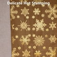 thumbnail image 5 of Danhjin Christmas Table Runner Home Decor, Snowflakes Hot Velvet Polyester Table Flag Dining Table Runner for Fall Decorations, Kitchen, Dining Room, Centerpiece 11.02*108.26in, 5 of 6