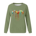 thumbnail image 4 of Meichang Sweatshirts pour Femmes Mignon Graphique Pull Col Rond Manches Longues Coupe Ample Sweatshirts Couleur Unie Automne Sans Capuche, 4 of 4