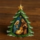thumbnail image 2 of Adorno Navideño para Árbol de Navidad | María, José, Niño Jesús | Estrella Dorada | Decoración Navideña | Recuerdo | Colgante ×1, 2 of 4