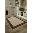 thumbnail image 2 of Mainstays Farmhouse Faux Sisal Olefin Brown Border Indoor Accent Rug, 2'6"x3'10", 2 of 9
