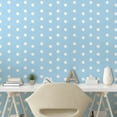 thumbnail image 3 of Ambesonne Aqua Peel & Stick Wallpaper for Home, Polka Dots Blue and White, 13"x36", Pale Blue White, 3 of 6