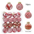thumbnail image 6 of VAJUSO 16 Pcs Transparent Plastic Christmas Balls Ornaments Decorative Hanging Baubles Holiday Party Xmas Tree Decorations Seasonal Ambiance Accessories Red, 6 of 6