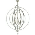 thumbnail image 2 of Crystorama Lighting 587-SA Luna - 9 Light Chandelier   Antique Silver Finish, 2 of 5