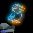 thumbnail image 2 of Handmadetneonsign Puffin Neon Sign Cute Puffin Wall Art Puffin Animal Wall Decor 048595, 2 of 5
