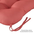 thumbnail image 4 of Greendale Home Fashions Outdoor Tufted 42'' x 21'' Chair Cushion, Set of 2, Coral, 4 of 9