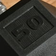 thumbnail image 3 of Soozier 50lbs Rubber Dumbbells Weight Set for Body Fitness Training Home Office, 3 of 9