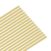 Uxcell 16-Pack Brass Rod, 0.7mmx300mm H65 Solid Brass Round Rods for Knife Handle Pins Material Knife Making Supplies