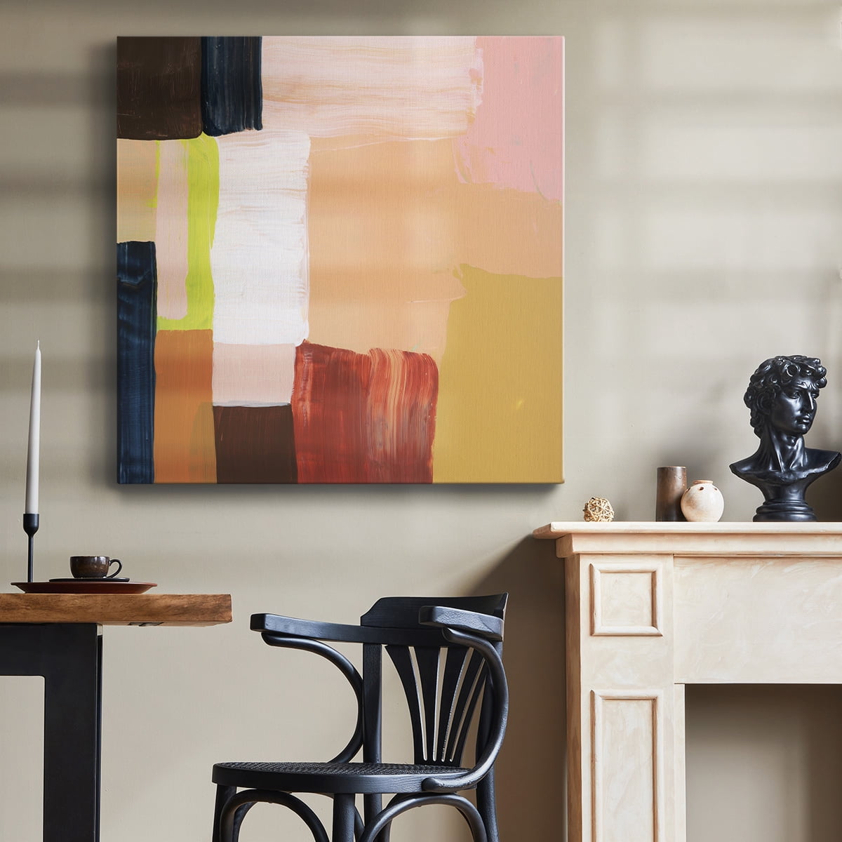 Wexford Home Custom Hourglass I-Premium Gallery Wrapped Canvas, 24" x 24" - Ready to Hang