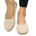 thumbnail image 3 of Sngxgn Women's Flat Shoes Comfortable Casual Ballet Shoes(Beige,39), 3 of 8