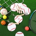 thumbnail image 1 of Juego de 12 llaveros de béisbol acrílicos (Blanco), 1 of 9