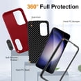 thumbnail image 4 of for iPhone 17 Pro Case, iPhone 17 Pro Phone Case with Built in Kickstand, Shockproof/Dustproof/Drop Proof Heavy Duty Military-Grade Rugged Protective Cover for iPhone 17 Pro,Red,For iPhone 17 Pro, 4 of 8