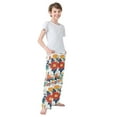 thumbnail image 4 of FORMRS Kids Pajama Pants with Pockets Size 6-8Y Boys Lounge Sleep Bottoms, Colorful Flowers Pattern, 4 of 8