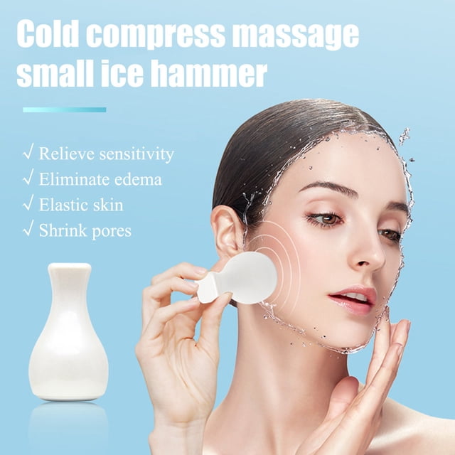 EGNMCR Face Skin Small Ice Hammer Ice Compress Beauty Instrument Household Massage Cold Compress Instrument Beauty Ice Machine Massage apparatus