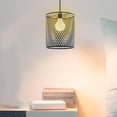 thumbnail image 3 of Metal Hollow Lampshade Protector Hanging Pendant Light Cover Simple to Install and Use Shade Replacement Elegant Vintage C, 3 of 8