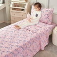 thumbnail image 6 of Softan Bed Sheet Set for Kids Girls, Twin Size Kids Sheets Microfiber Kids Fitted Sheet, Breathable & Silky Soft Feeling Kids Sheet Set 3 PCs Pink Unicorn Kids Twin Bed Sheet, 6 of 8