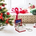 thumbnail image 4 of WRKEKC Clearance Christmas Folding Bounce Book Mini Keychain Christmas Pendant, 4 of 5