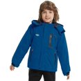thumbnail image 3 of Wantdo Boy's Snow Jacket Outdoor Winter Coat Warm Hiking Raincoats Dark Blue 14/16, 3 of 9