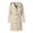 Beige, variant on Pea Coats for Women, Fall Winter Hooded Single Breasted Wool Trench Coat, Casual Button Warm Outwear with Pockets,Women's,Size S-XXXL
