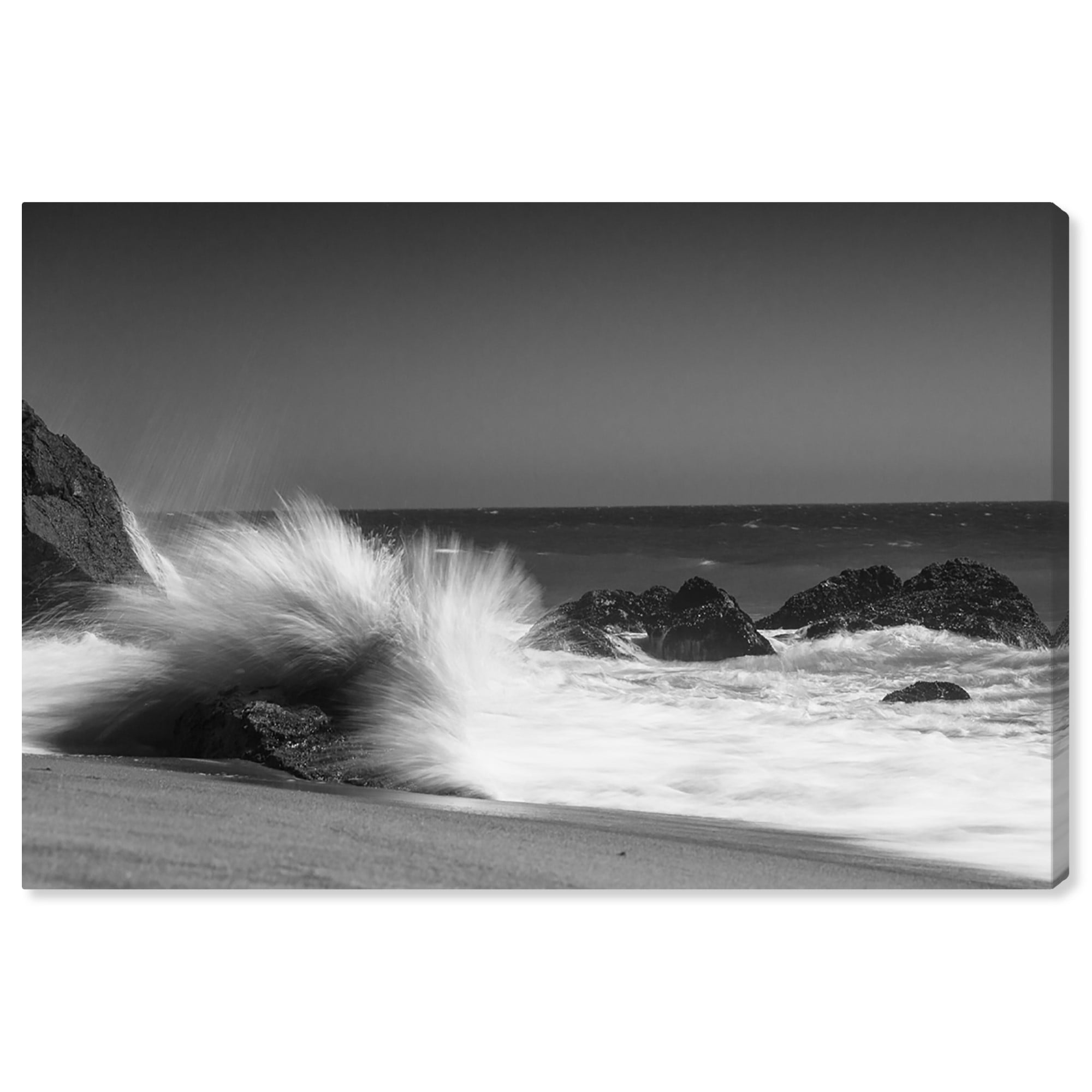 Black tinted art print Beach wall art Miami Beach photography Beach