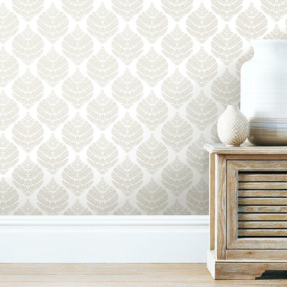Hygge Fern Damask Peel and Stick Wallpaper