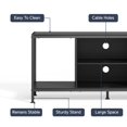 thumbnail image 6 of Asofer Television Stand with 3 Shelves, Wood Black, 55'', 6 of 10