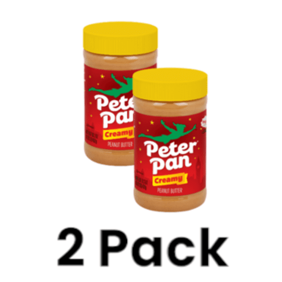 2 Pack Peter Pan Creamy Peanut Butter