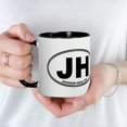thumbnail image 5 of CafePress - JH (Jackson Hole) Mug - 11 oz Ceramic Mug - Novelty Coffee Tea Cup, 5 of 6