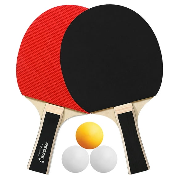 Ping Pong Paddles Quality Table Tennis Rackets 2 Ping Pong Bats Long Handle Ping Pong