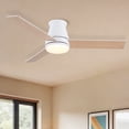 thumbnail image 2 of BoFang 48 inch Ceiling Fan with Light, Low Profile Flush Mount, Remote Control, DC Motor,White, 2 of 10