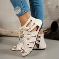thumbnail image 6 of DIVVce Lace Up Gladiator Sandals For Women Open Toe Comfortable Non Slip Casual Footwear, 6 of 8