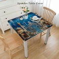thumbnail image 2 of BANET Ocean Outdoor Tablecloth, Theme Under Sea with Little Colorful Fish and Floats Moss Artwork, Decorative Washable Picnic Table Cloth, 2 of 7