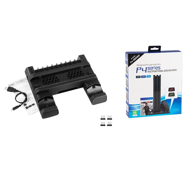Cateissary Controlador de juegos Estación de carga Ventilador de refrigeración USB LED Consola de juegos Soporte de carga Reemplazo para / Pro / Videojuegos y accesorios