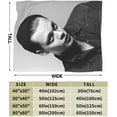 thumbnail image 3 of Bill Skarsgard Blanket Anti-pilling Throw Blanket Plush Blanket Lightweight & Ultra-soft, Warm & Comfy Flannel Fleece Blanket for Couch, Bed, Sofa, 40x50, 3 of 6