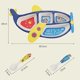 thumbnail image 4 of 3-Piece Children's Dinnerware Set Bamboo Fiber Divided Plates Spoon Fork Toddler Utensils Self-Feeding Red, 4 of 5