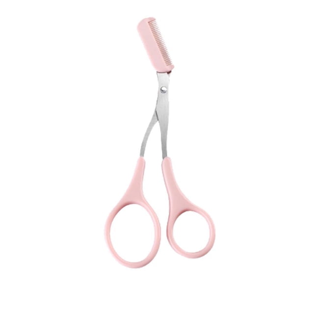 Men Grooming Eyebrow Trimmer Scissors with Comb Shaper