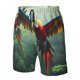 thumbnail image 4 of Balery Flying Parrots In Jungle Traje de Baño Estilo Hawaiano para Hombre, Shorts de Secado Rápido con Bolsillos-Large, 4 of 6