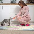 thumbnail image 4 of Kitchen Rugs and Mats Non Skid Washable Spring Flowers Leaf Kitchen Mat and Rug Set,Floor Cushion Absorbent Rug,Rubber Backed Area Rugs for Kitchen Laundry, 4 of 7