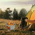 thumbnail image 7 of BIBABLYKE Portable Backpacking Survival Stove Wood Burning Grill Stainless Steel Stove for Outdoor Cooking and BBQ Picnics, 7 of 7