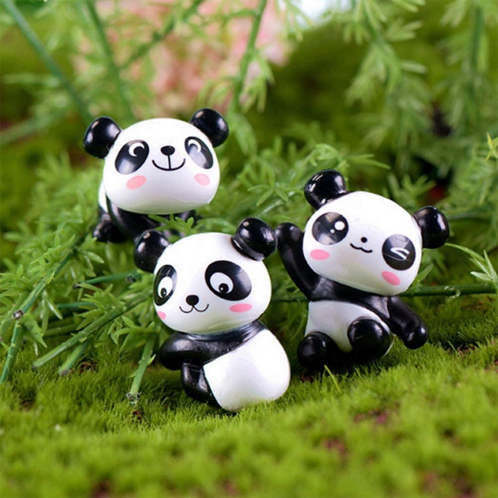 Panda Doll Mini Panda Toy Panda Cake Decoration Cute Panda Birthday Party  Decorations Kids Arts And Crafts Ages 2-5 Easter