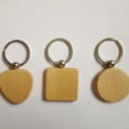 thumbnail image 1 of Wood DIY Key Chain Portable Man Woman Paintable Hanging Crafts Making Bag Handbag Clothes Automotive Keychain Accessories Rectangular, 1 of 9