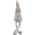 thumbnail image 5 of Decoración navideña Muñeco de elfo de pierna larga sentado lindo Decoraciones para uno para niños (gris), 5 of 5