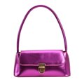 thumbnail image 1 of Bolso de mano para mujer bolso de mano pequeño a la moda elegante con solapa brillante monederos de verano bolso para la axila, 1 of 9