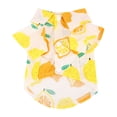 thumbnail image 1 of Camisa para Perros Ropa para Mascotas Lavable a la Moda Transpirable y Agradable para la Piel para Primavera Verano XZCS17 Amarillo limón L, 1 of 5